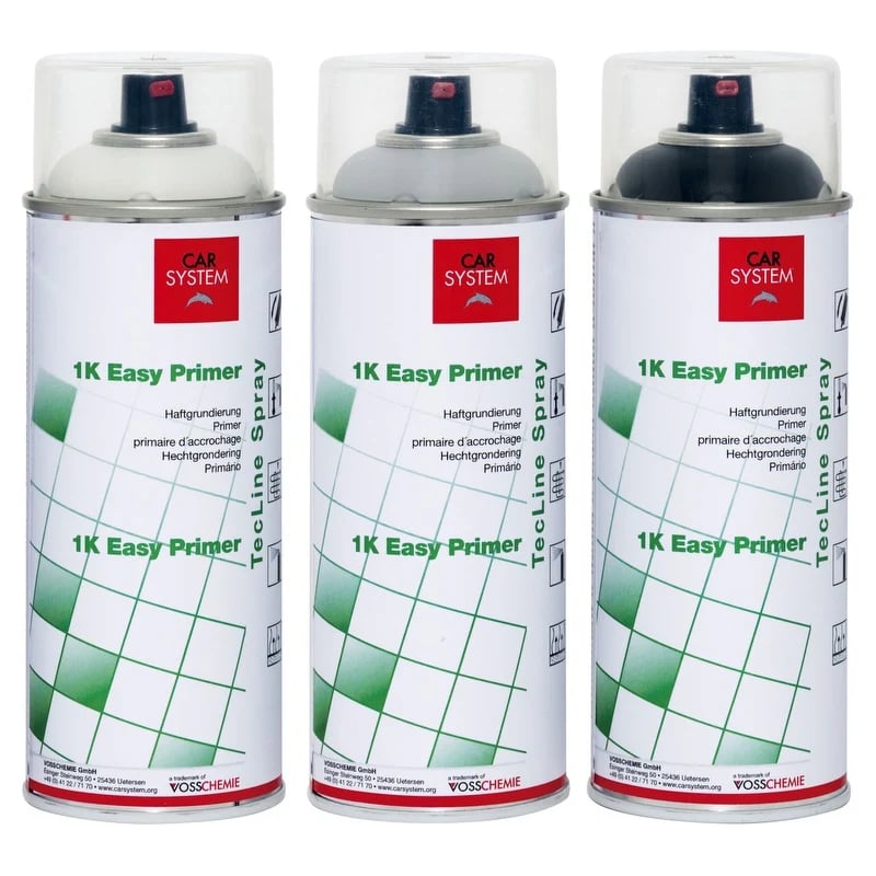 Gamma Carsystem 1K Easy Primer: aerosols blanc, gris i negre